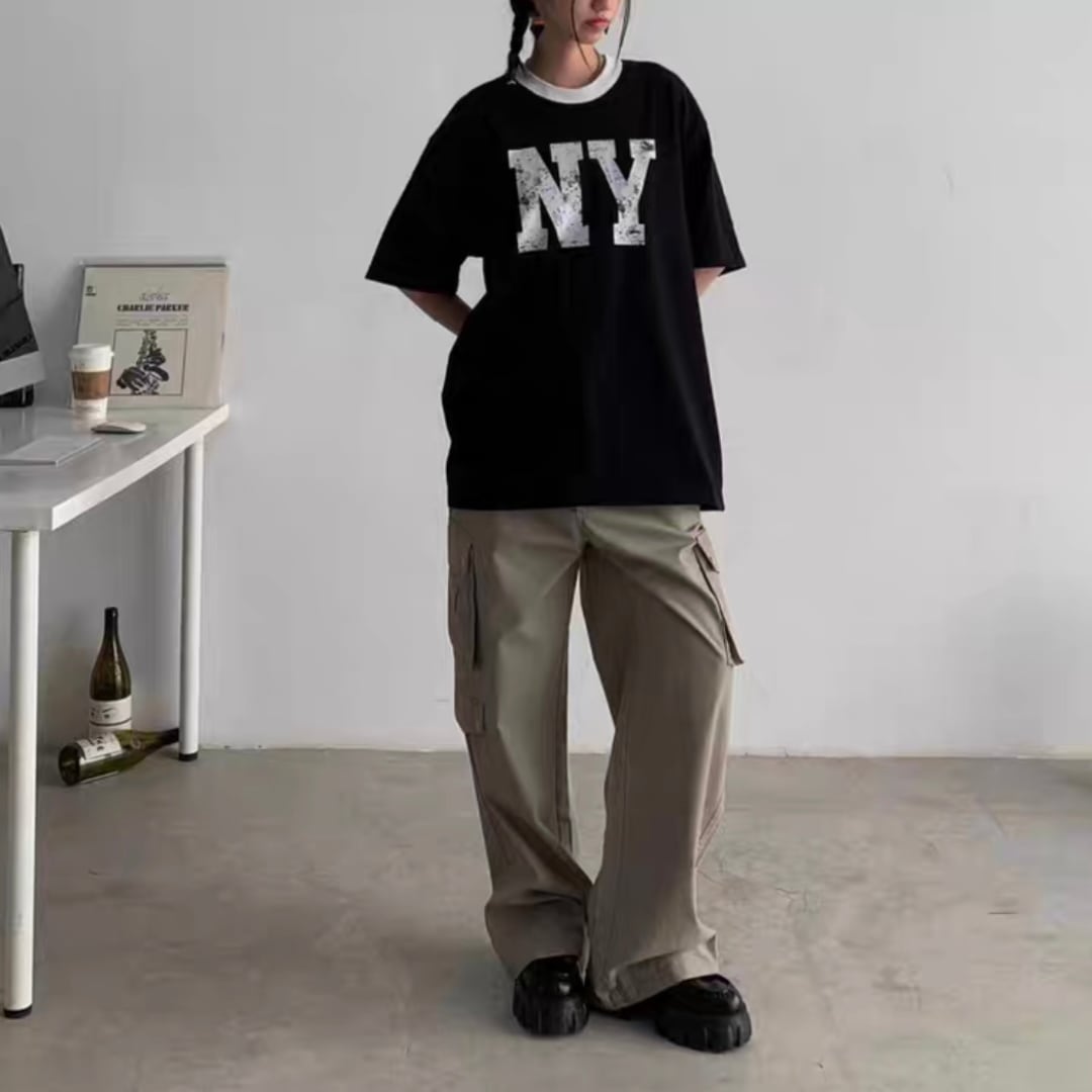 ワイドストレート カーゴパンツ C251