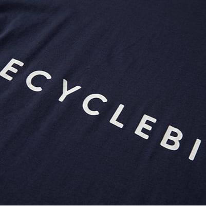 両面ロゴプリント コットン長袖Tシャツ B526