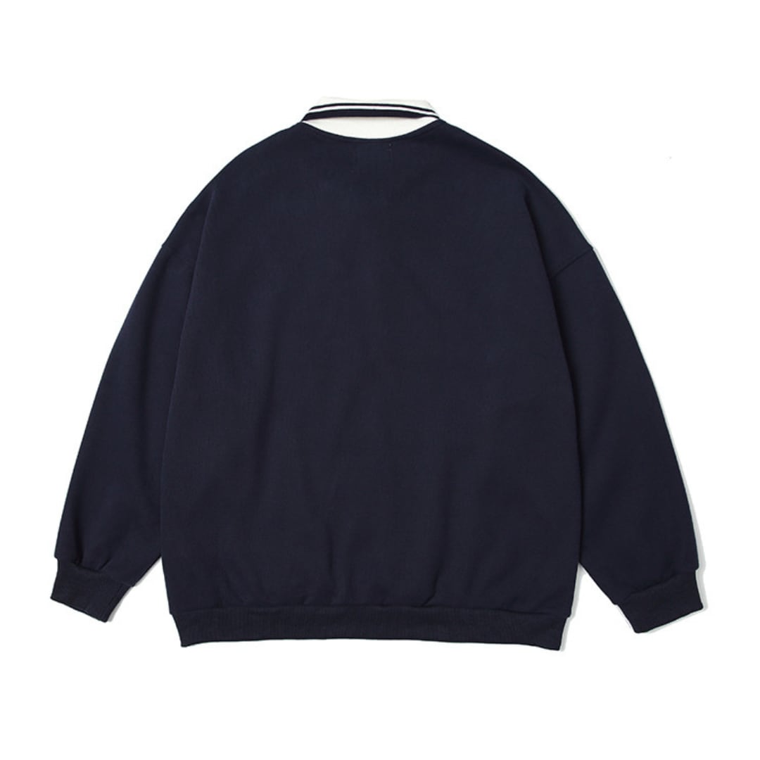 カレッジプリント ラグビースウェット B896