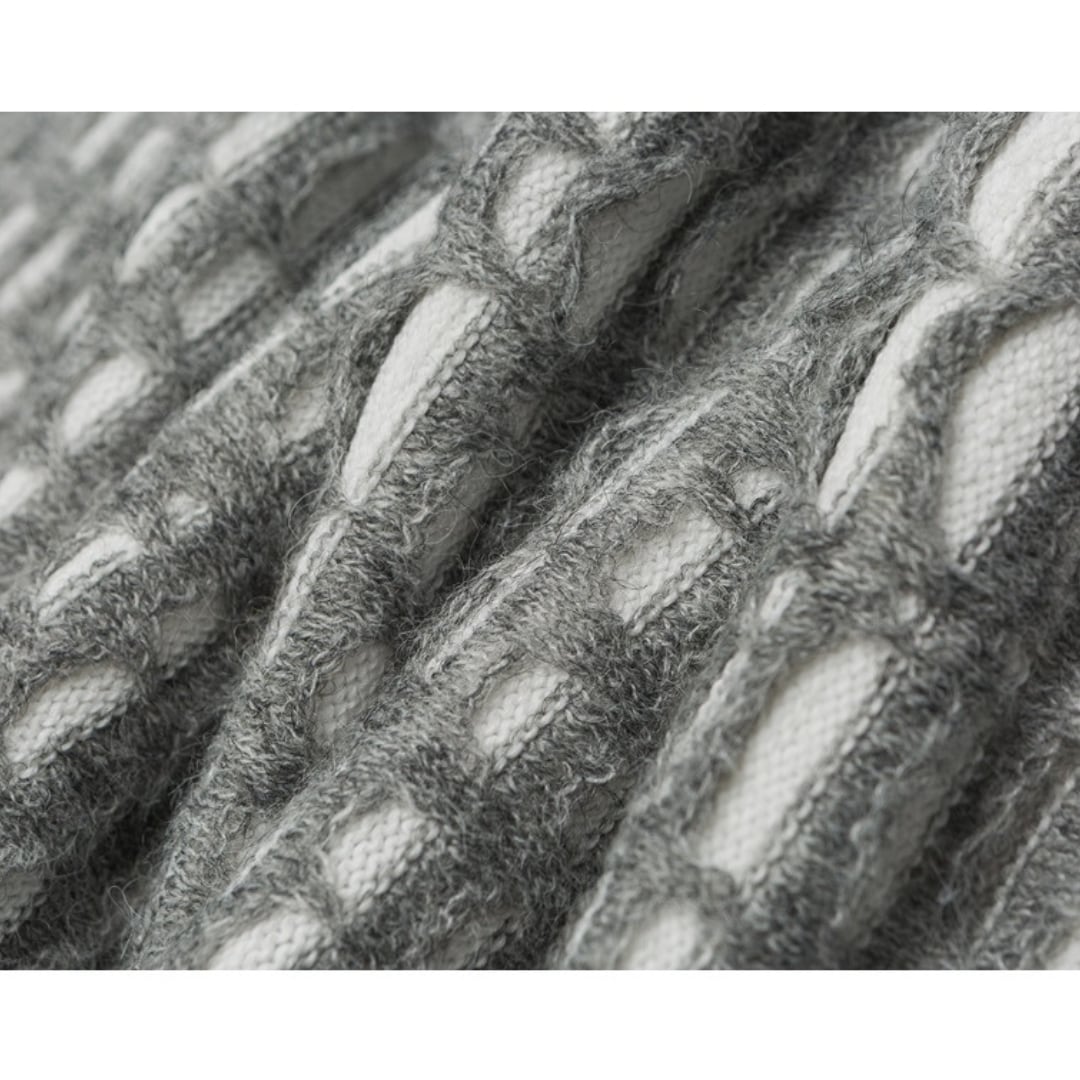 Jacquard knit cardigan C043
