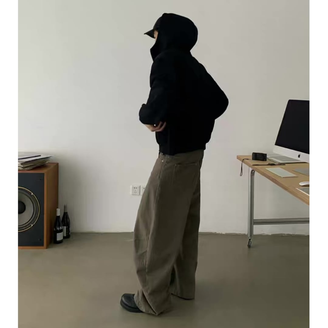 ウォッシュド ツイストワイド パンツ C261