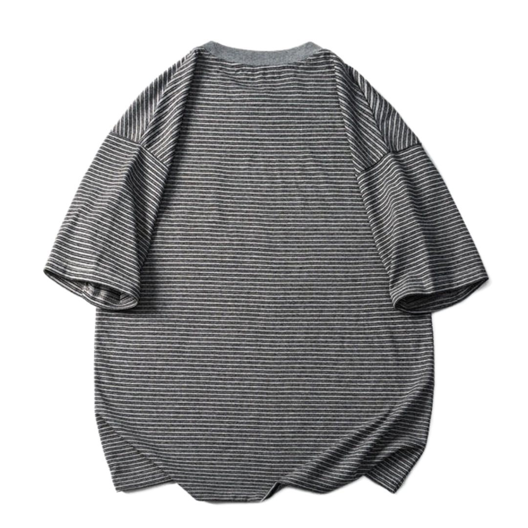 リンガーネック ボーダー 半袖Tシャツ N300