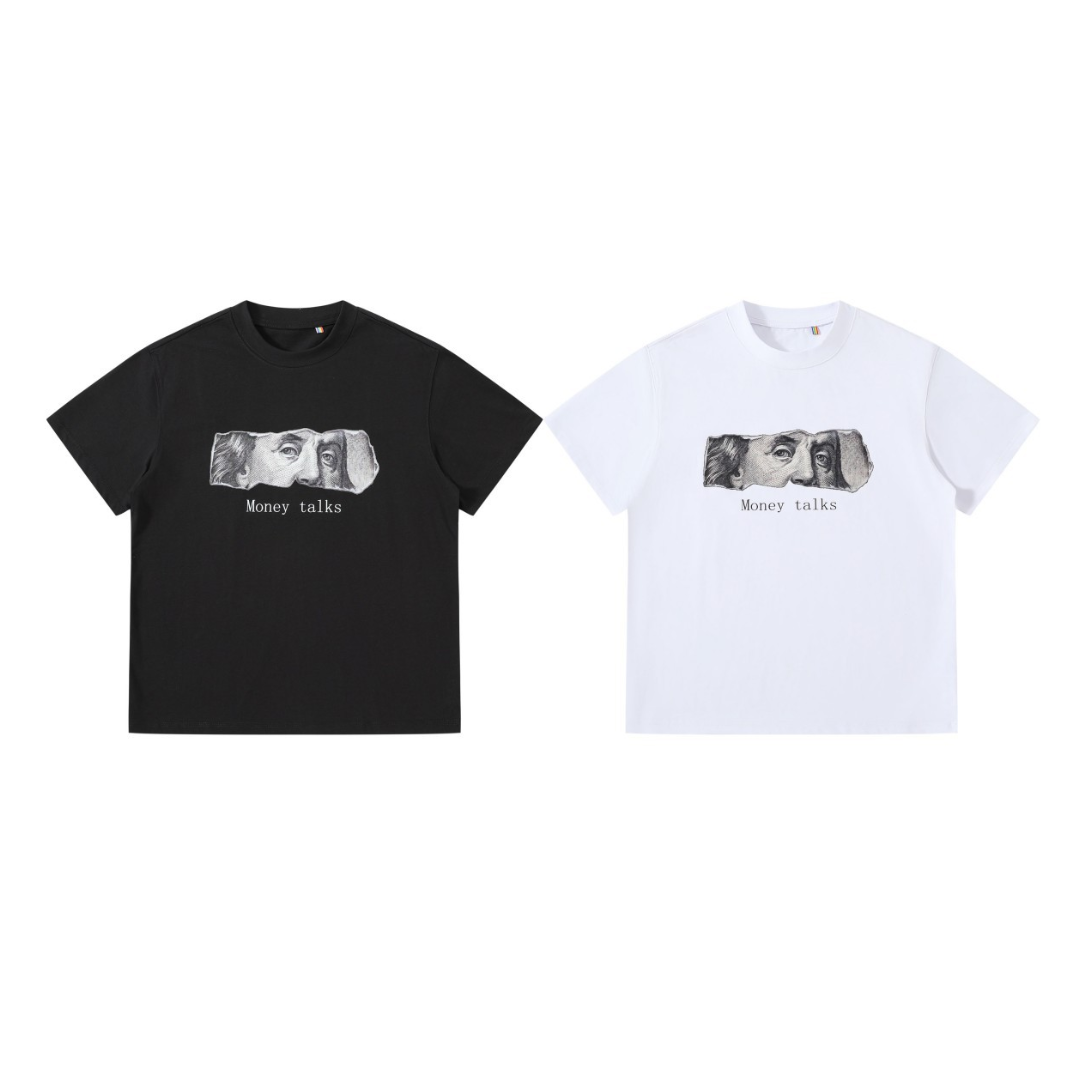 【Money talks】コットン グラフィックTシャツ N1617