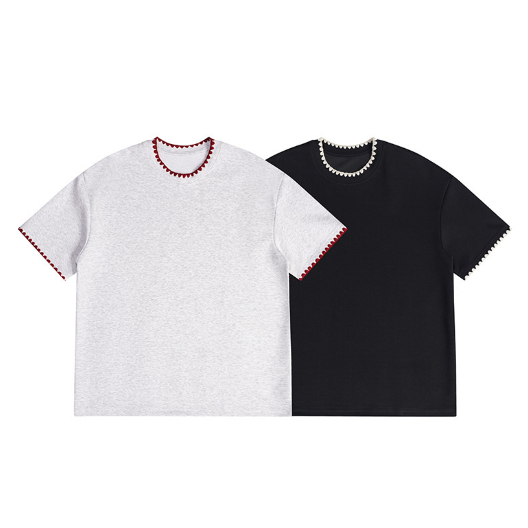 エンブロイダリーネック Tシャツ N1257