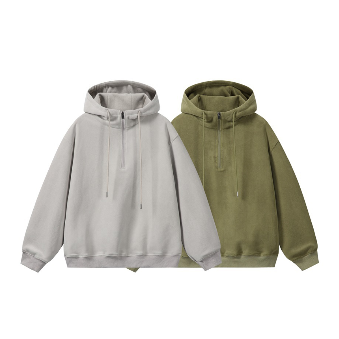 フリース ハーフジップ パーカー N941