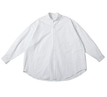 Oversized button-down long sleeve shirt A046