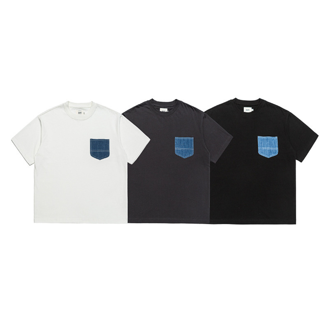 デニムパッチポケット Tシャツ N375