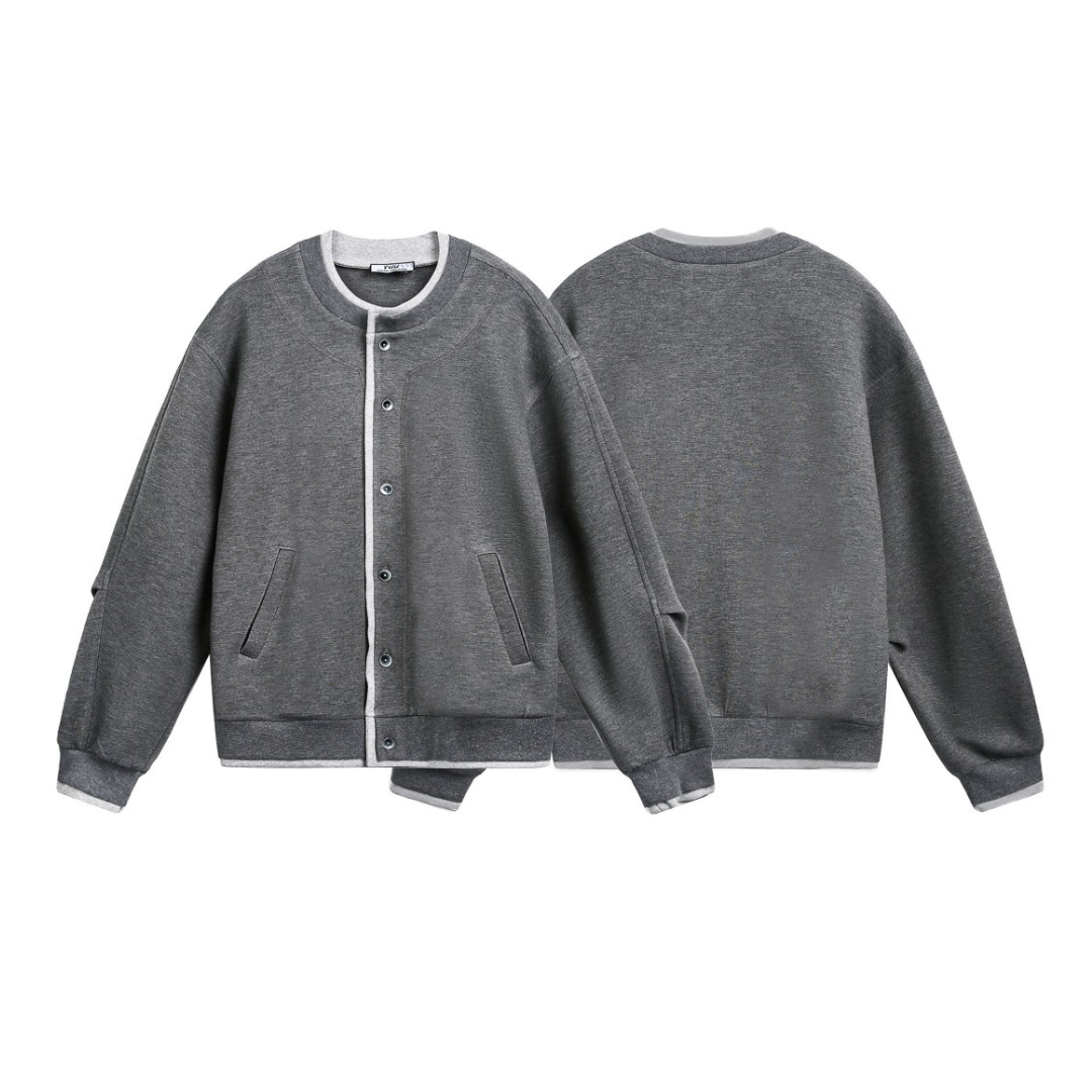 フェイクレイヤード ストレッチ カーディガン N878