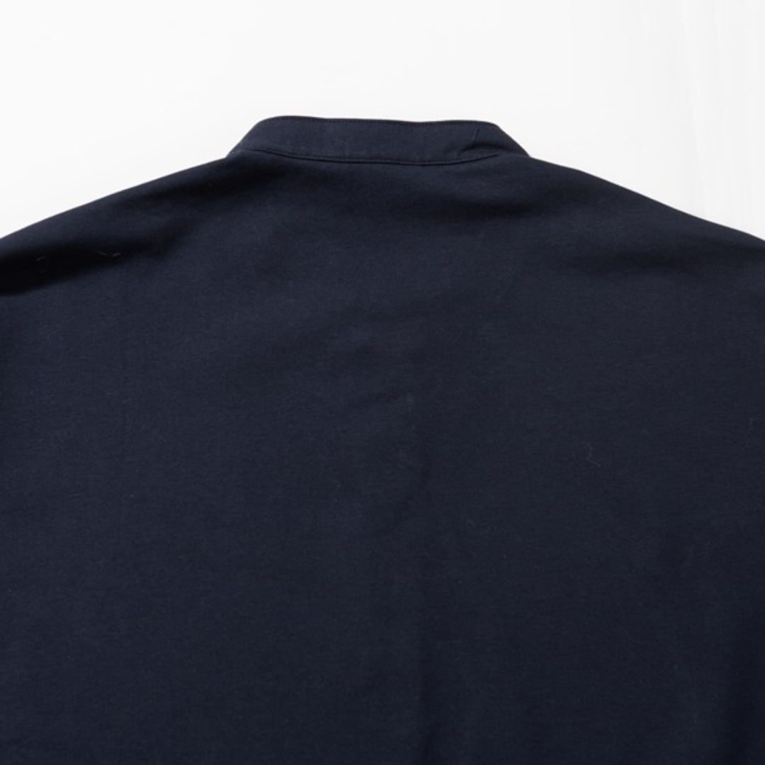 コットンポリエステル ヘンリーネック Tシャツ N446