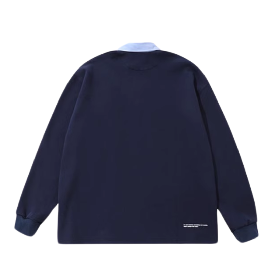 コンビカラー 長袖ポロシャツ N129
