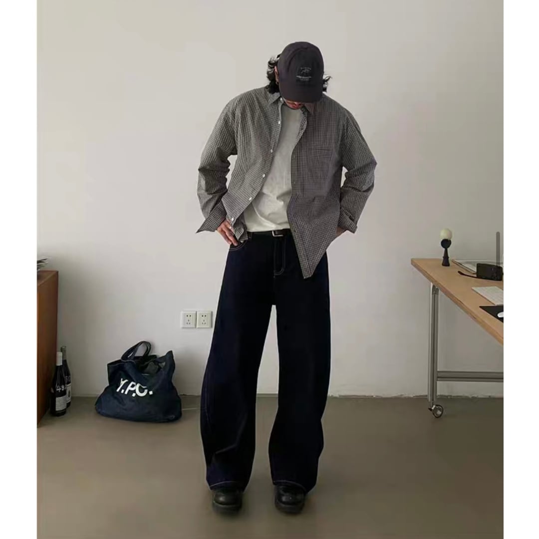 デニム ツイストワイド パンツ C265