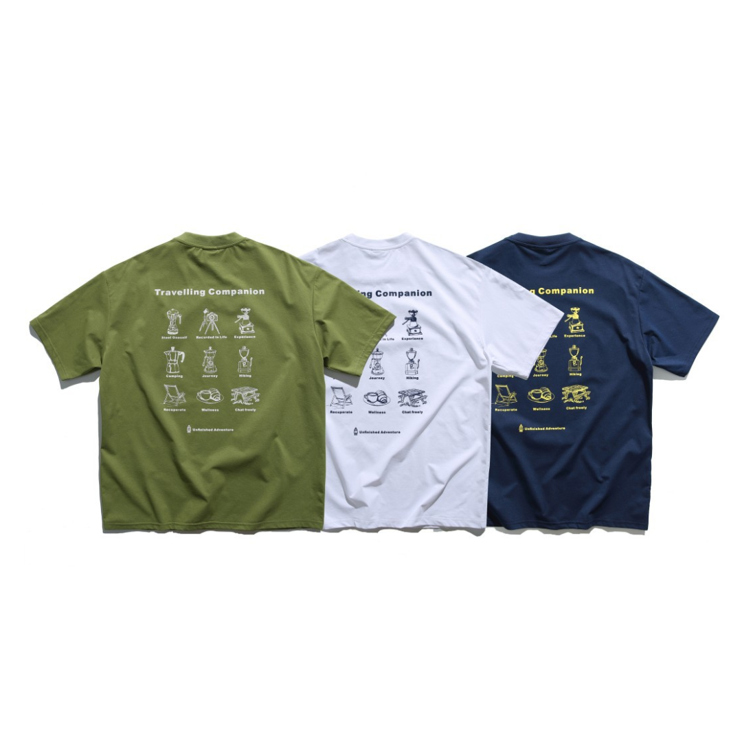 【Travelling Companion】プリント Tシャツ N1610