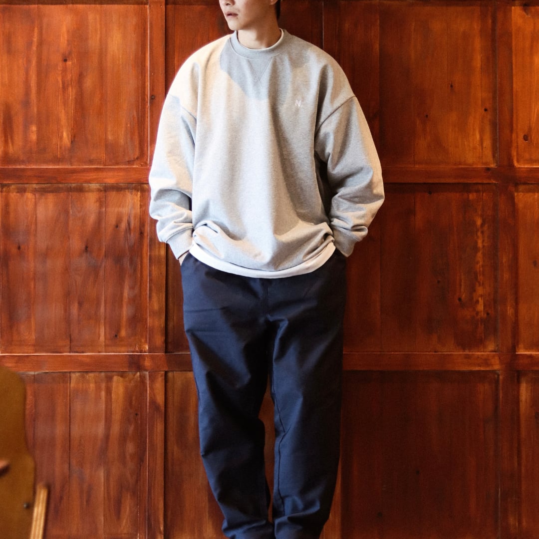 N. One point logo crew neck sweatshirt C222