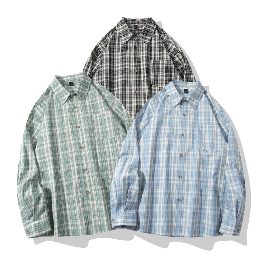 モダンチェック レギュラーシャツ N1249