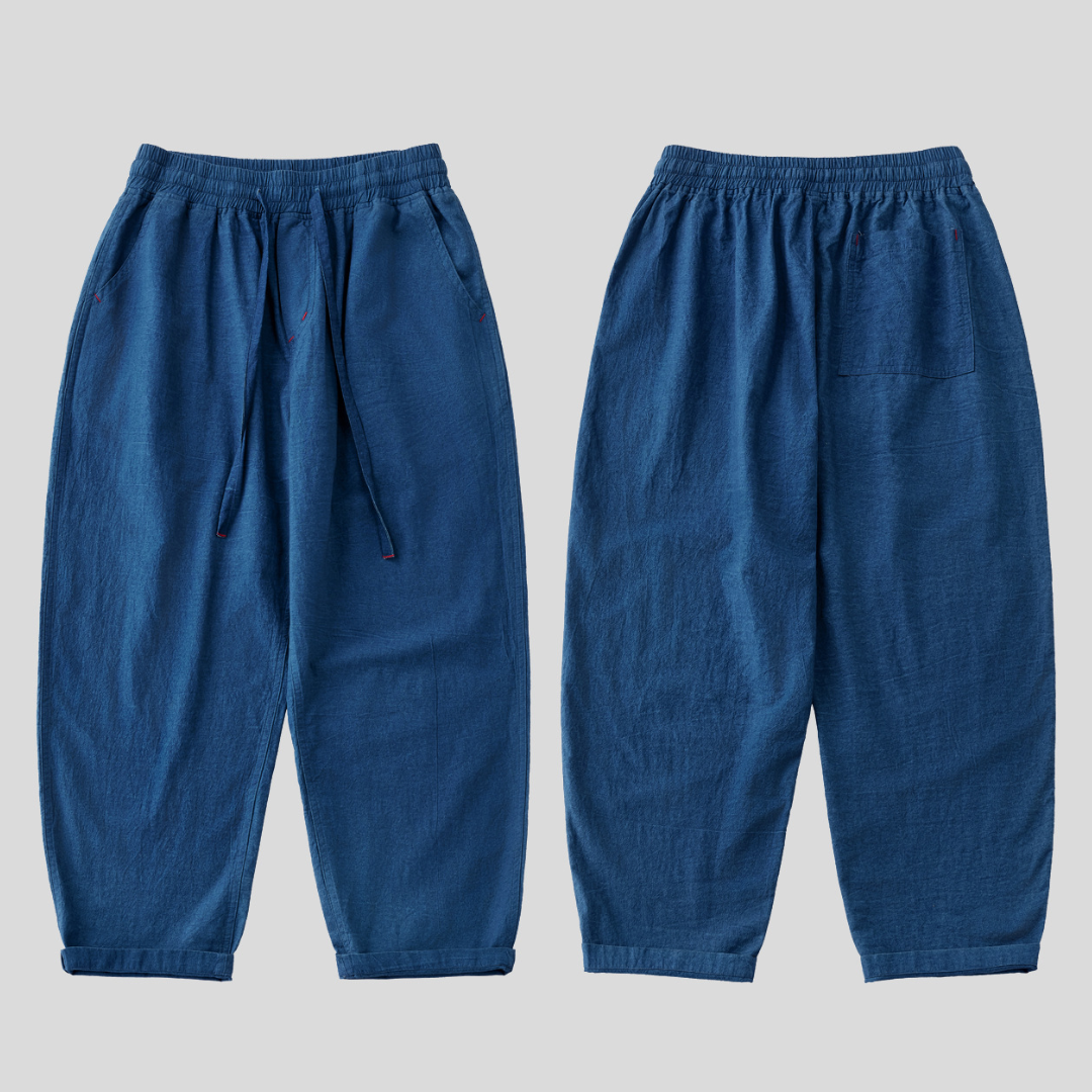 インディゴ染料め イージーパンツ N1326