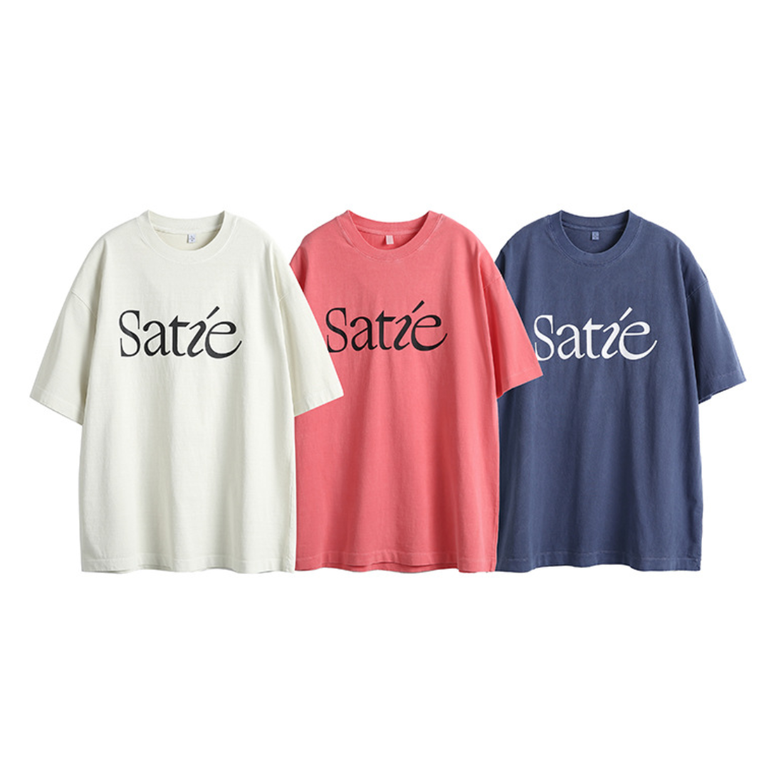 【Satie】プリント 半袖Tシャツ N405