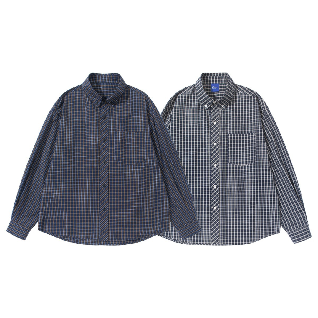 ダッドチェック ボタンダウンシャツ N1280
