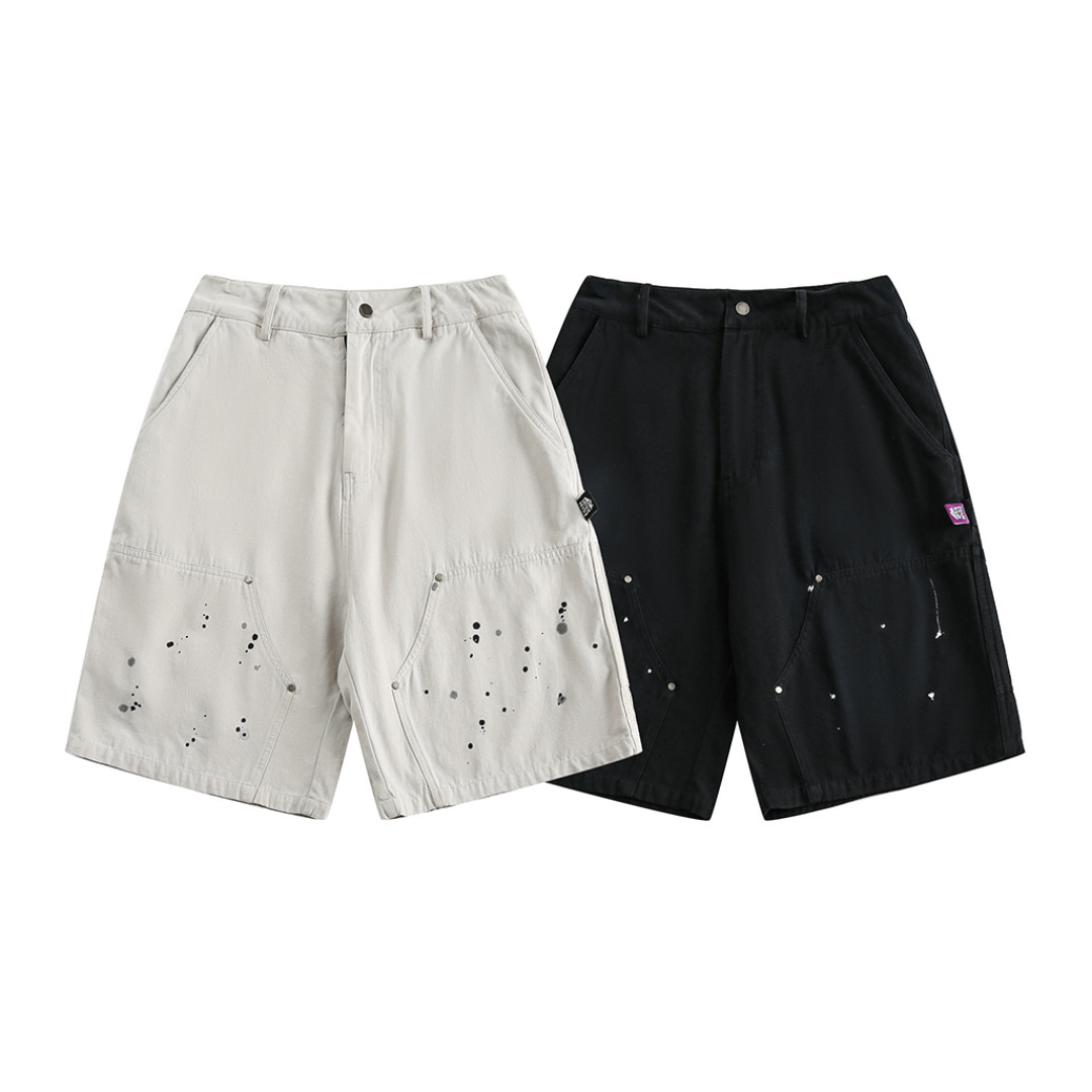 ペイント ワーク ハーフパンツ N325
