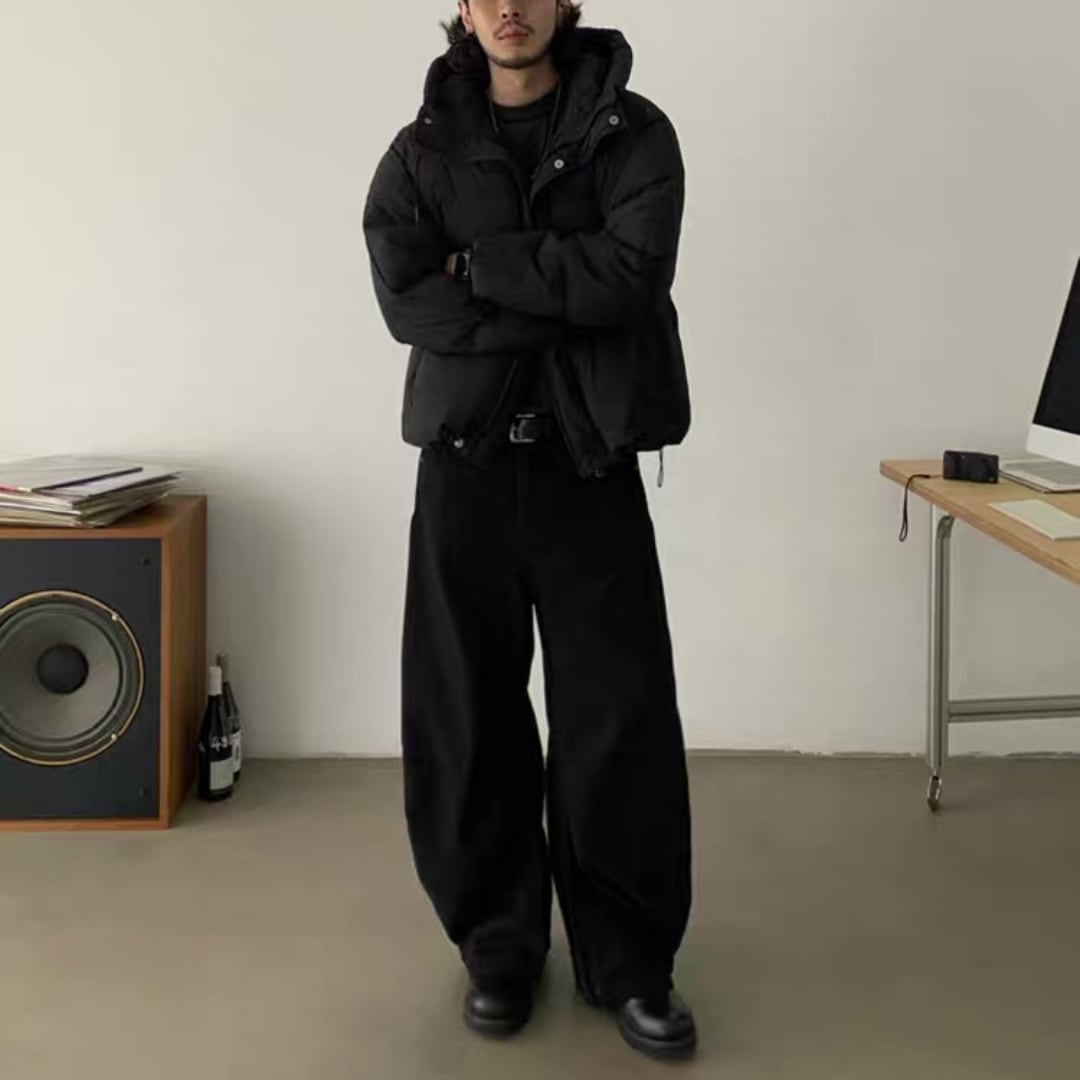 ウォッシュド ツイストワイド パンツ C261