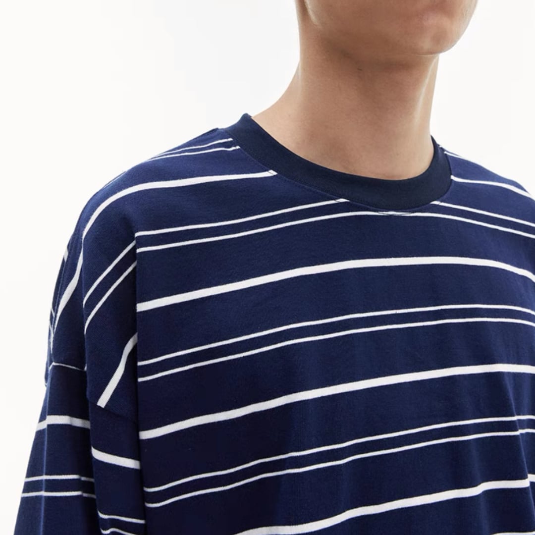 ドローコード マルチボーダー長袖Tシャツ B734