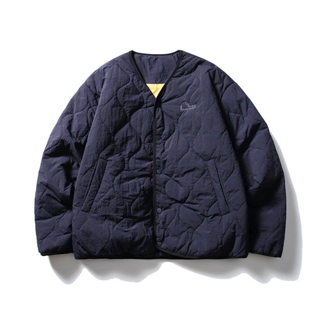 Wave quilt padded cardigan C065