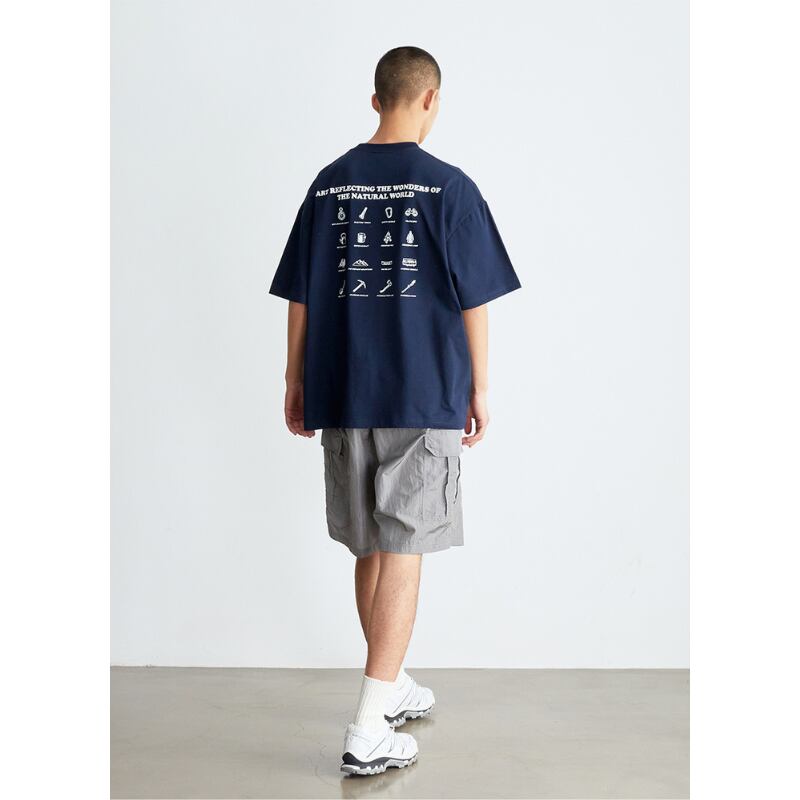 【Vavu】吸汗速乾 ソロナクール イラストTシャツ B450