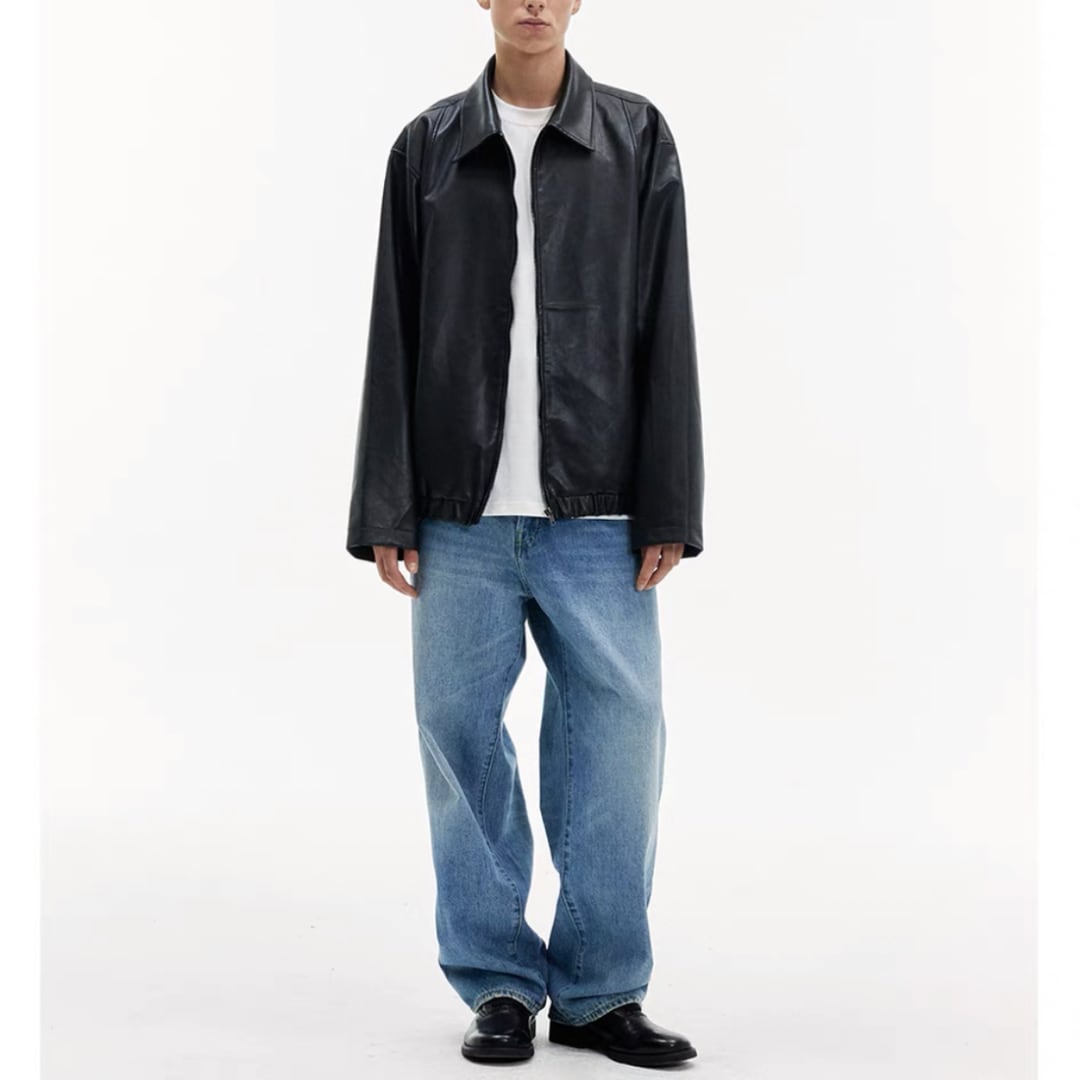 シングルレザー ショートジャケット B559