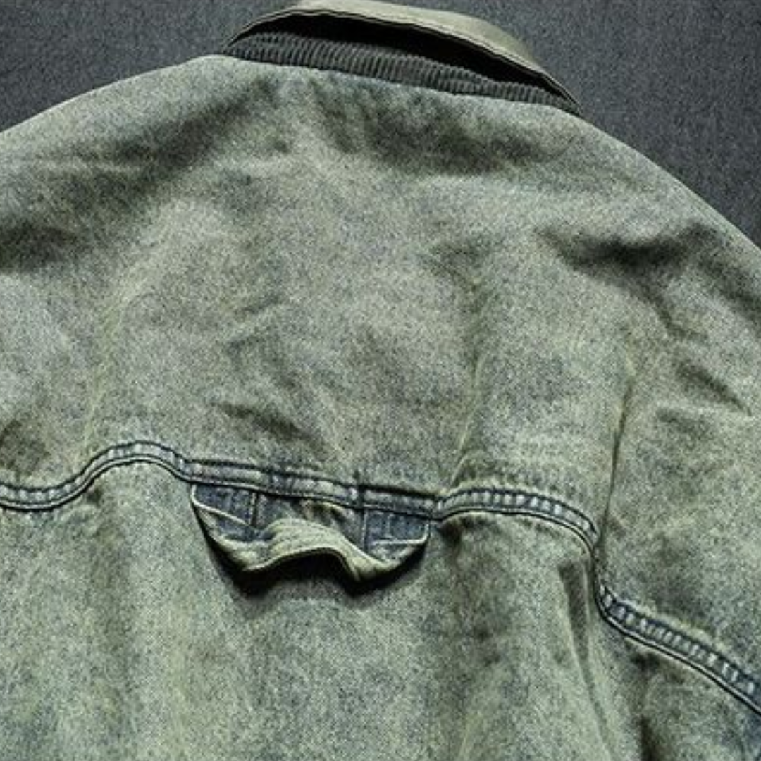 【Y.M.ORIGINAL】ホワイトダックダウン デニムコンビ ジャケット N847