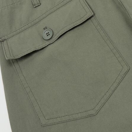 ウォッシュド ストレートブッシュパンツ B607