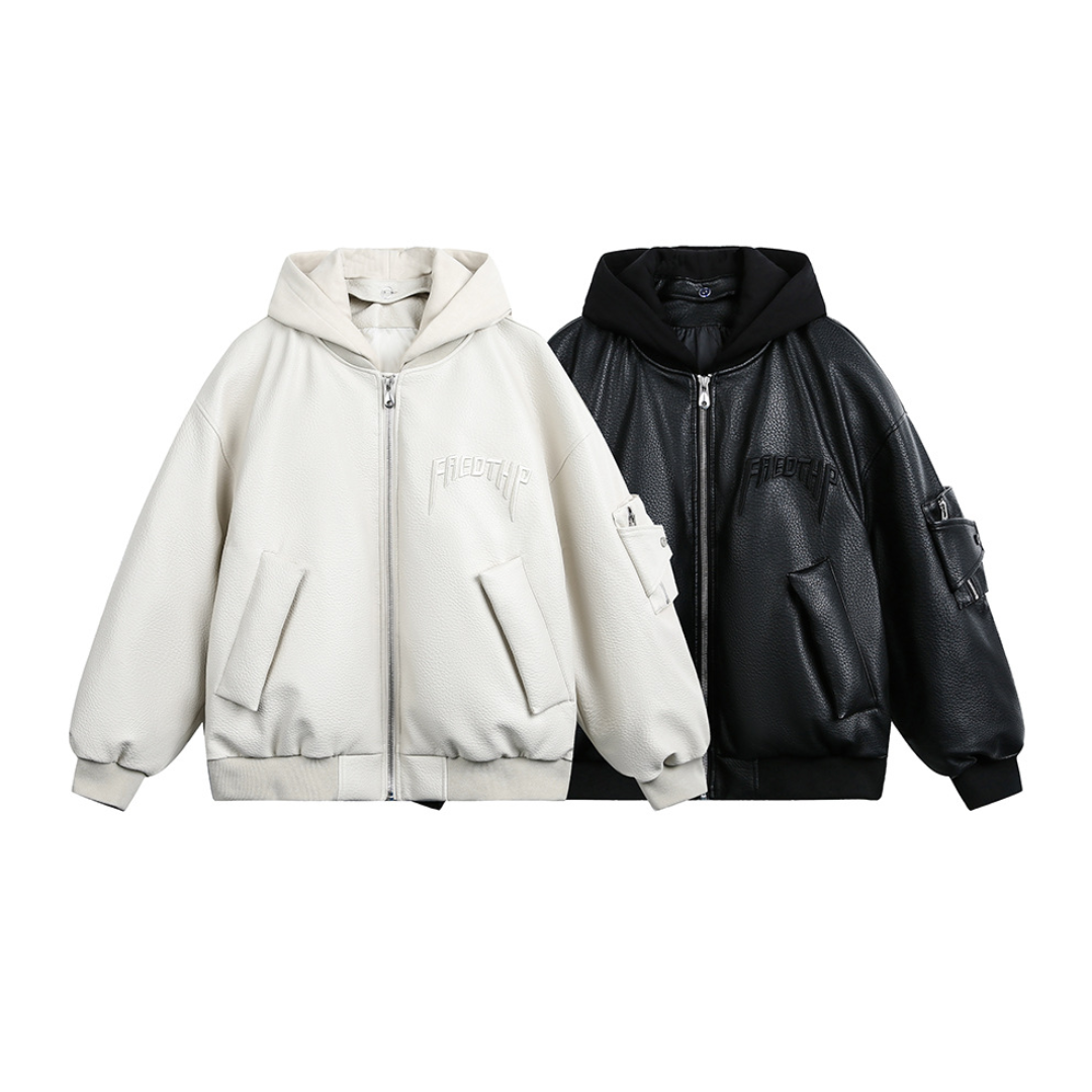 Faux layered wool polo collar knit N748