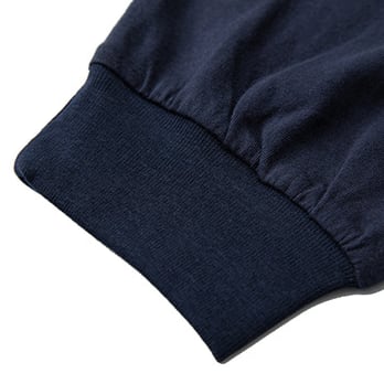 両面ロゴプリント コットン長袖Tシャツ B526