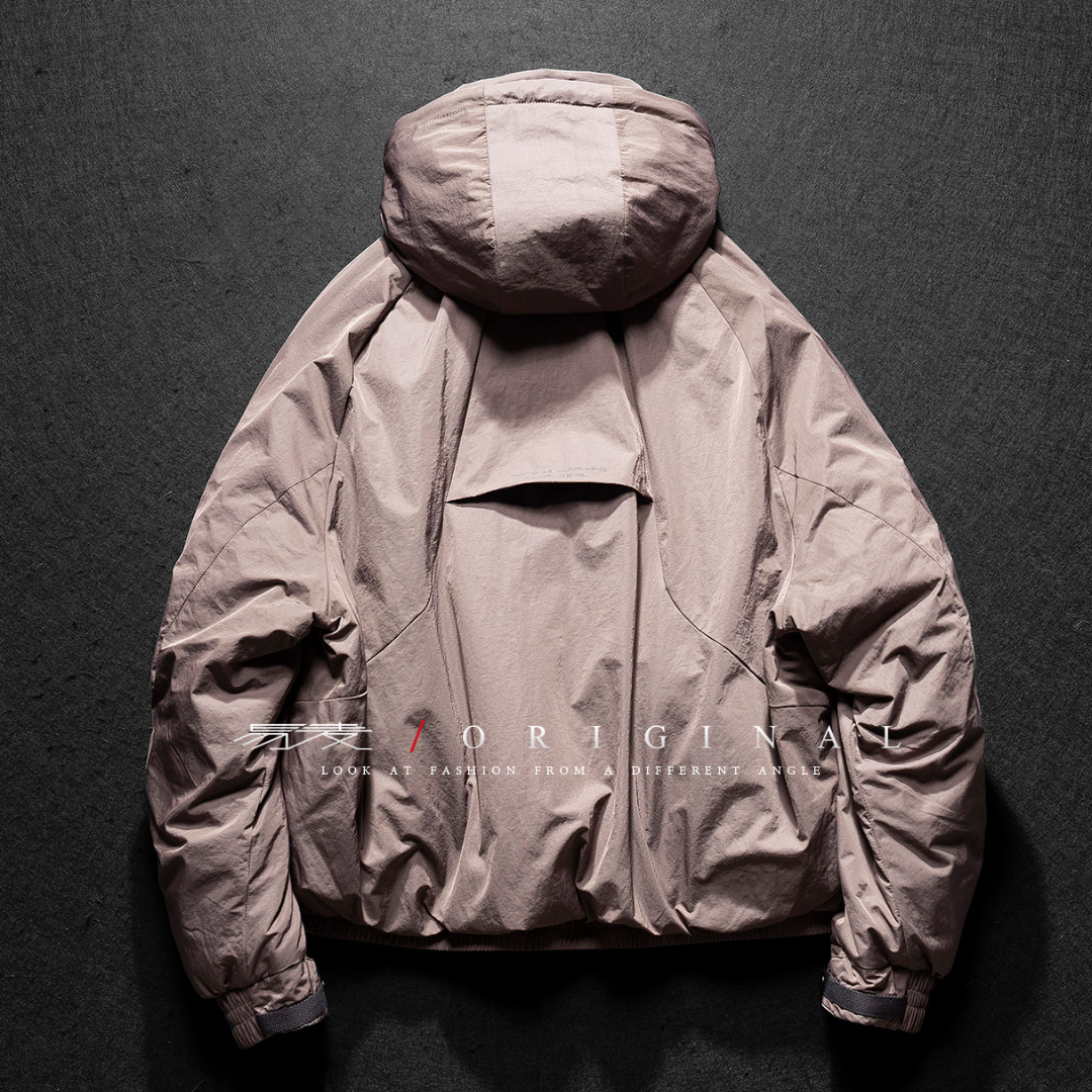 【Y.M.ORIGINAL】ホワイトダックダウン スラッシュポケット フードジャケット N862