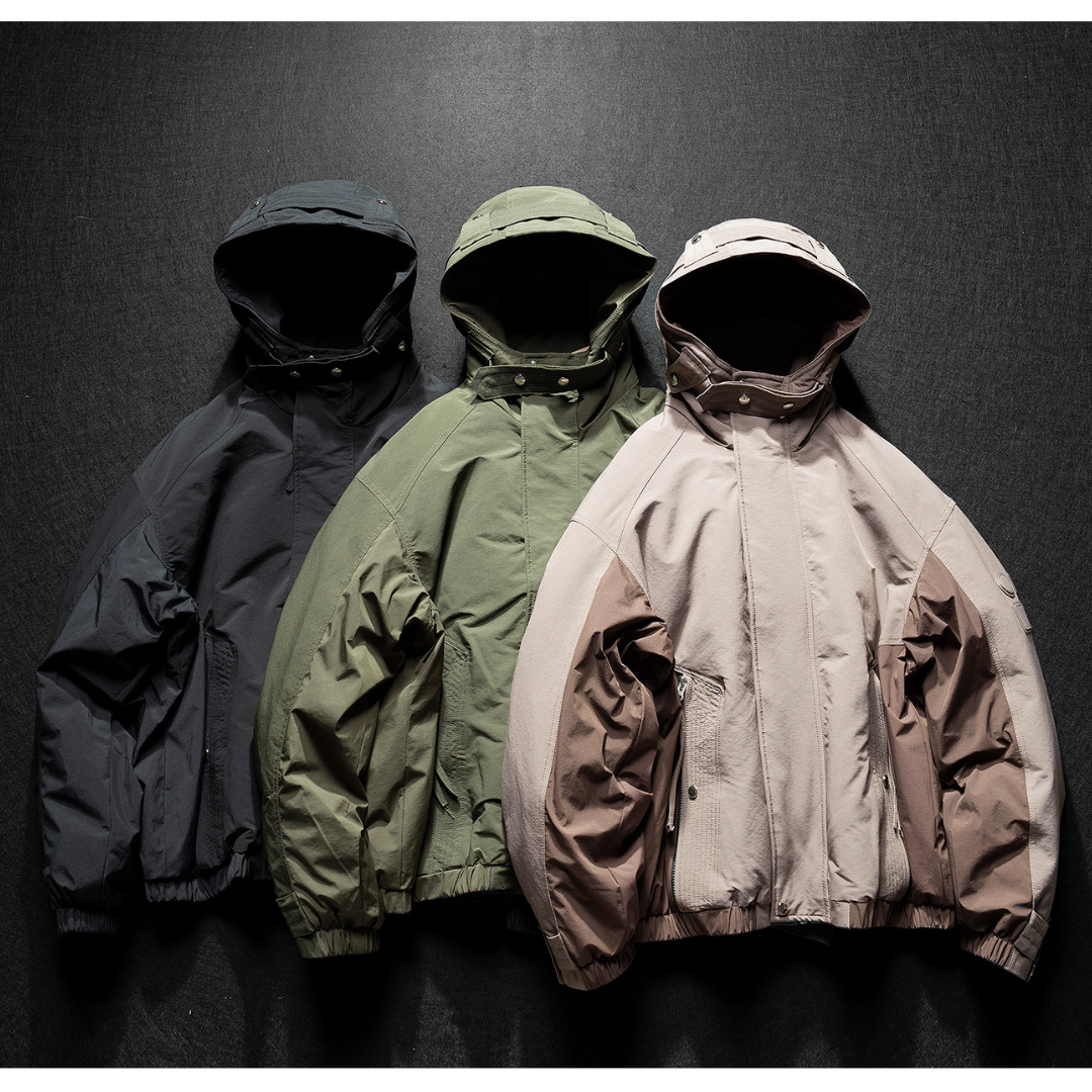 【Y.M.ORIGINAL】ホワイトダックダウン フードベルテッド ジャケット N864