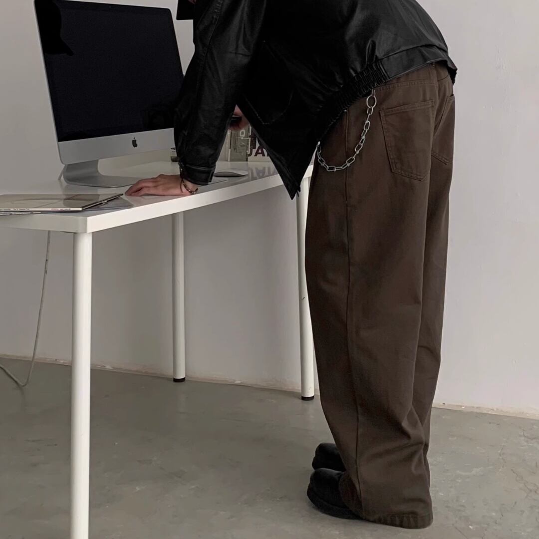 フロントタック ストレートパンツ C220