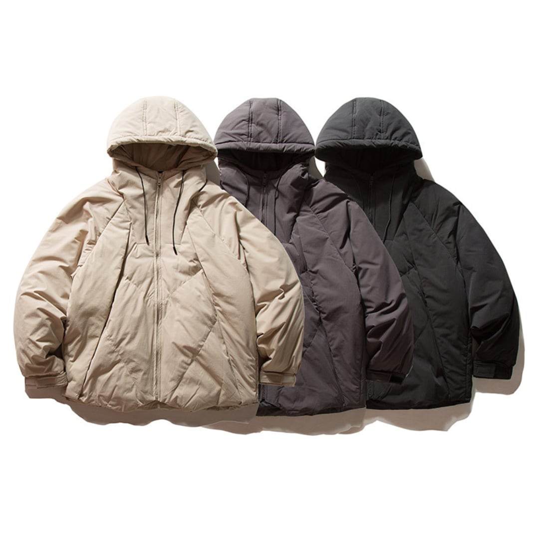 Volume padded hood jacket C015