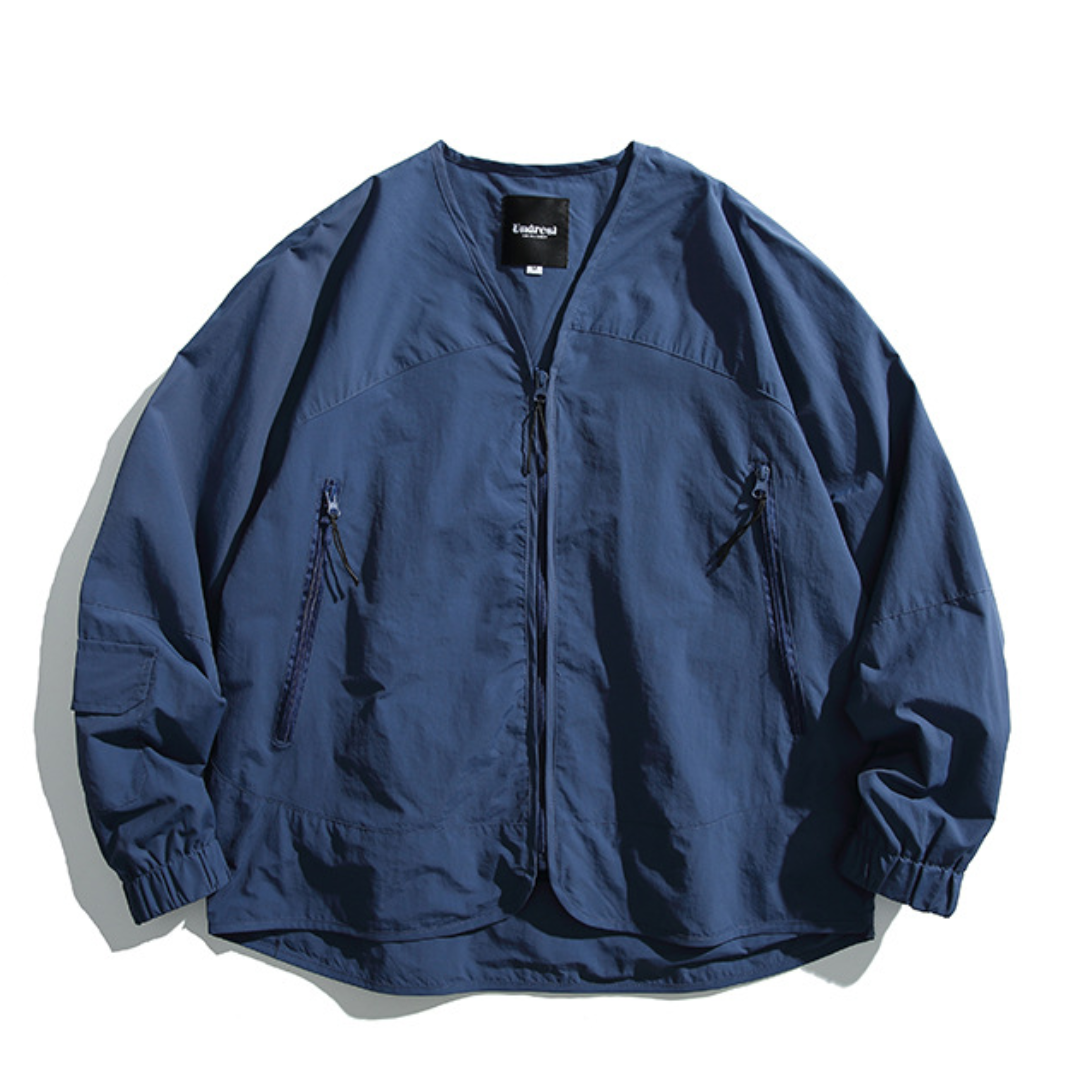 ナイロン ノーカラージャケット N032 – snob_store ナイロン ノーカラージャケット N032 – snob_store