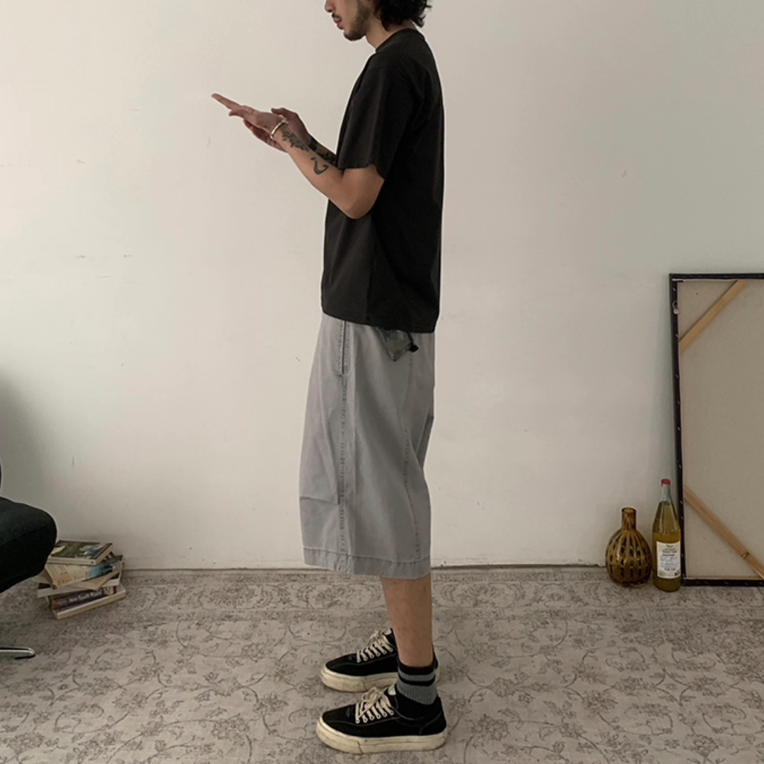チノ ワイドタック ハーフパンツ N506