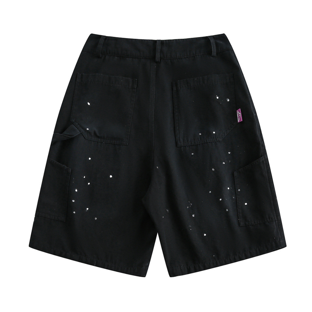 ペイント ワーク ハーフパンツ N325