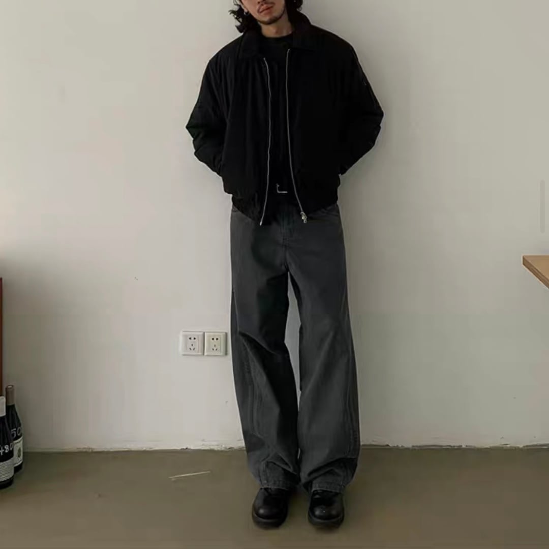 ウォッシュド ツイストワイド イージーパンツ C267