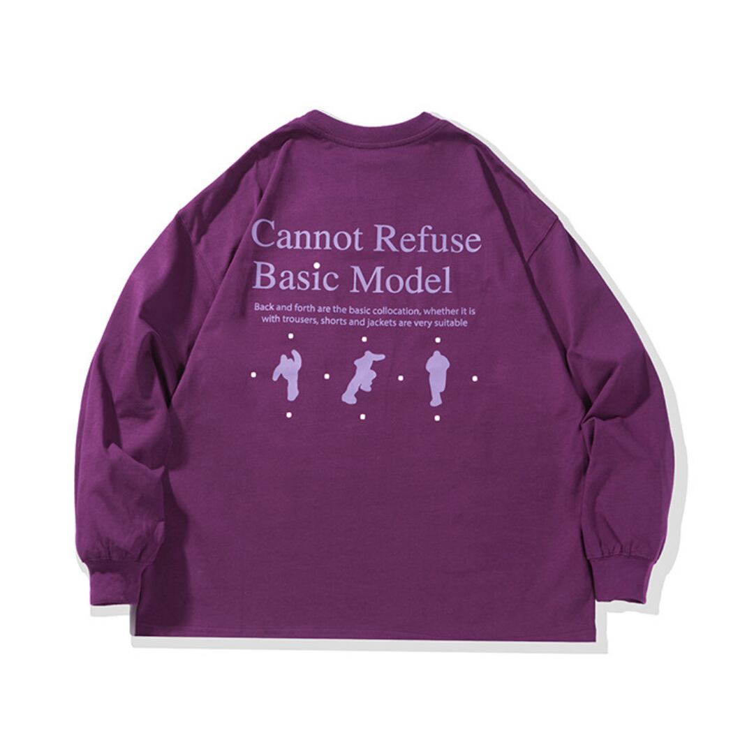 Cannot Refuse プリント ロングスリーブ Tシャツ C273