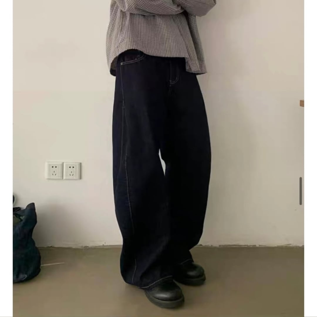デニム ツイストワイド パンツ C265