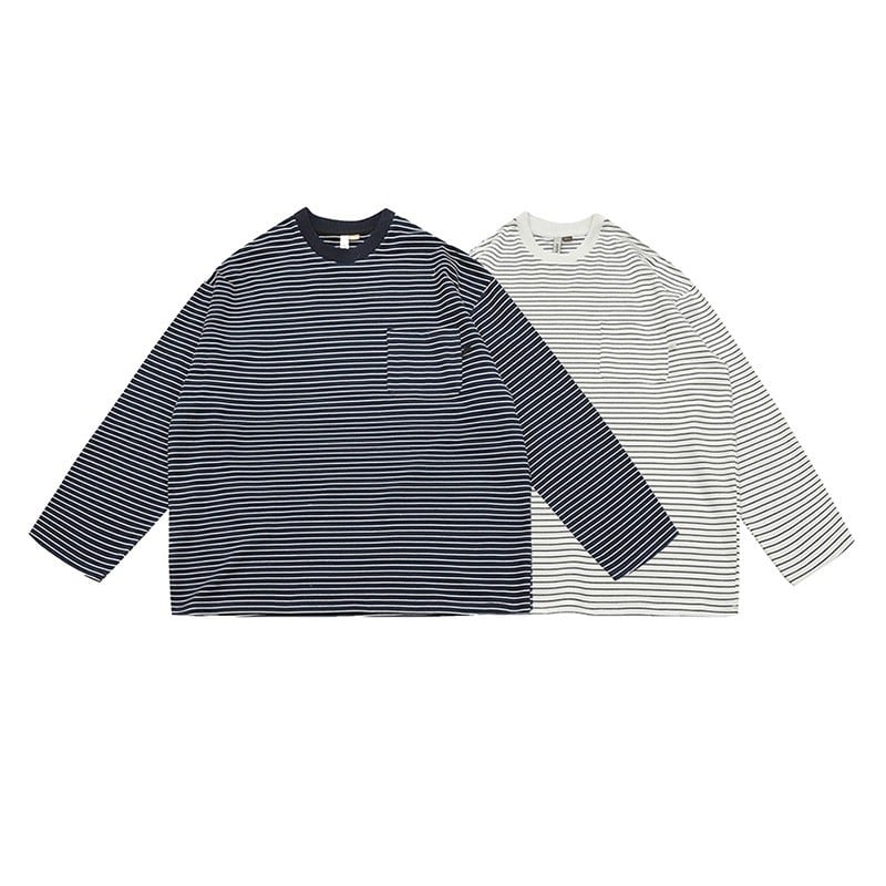 ミジンボーダー 長袖Tシャツ B031