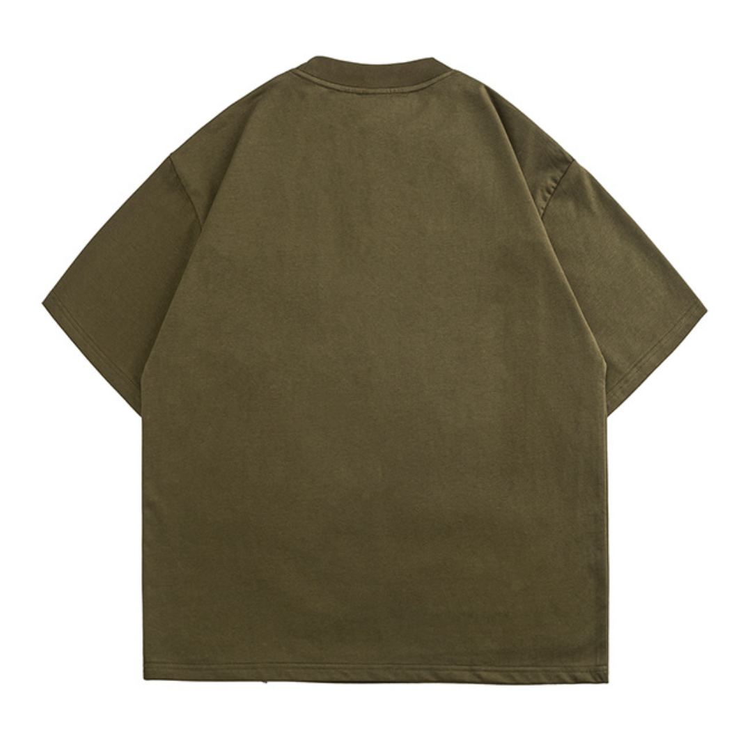ミニマルロゴ フロント切り替え Tシャツ N407