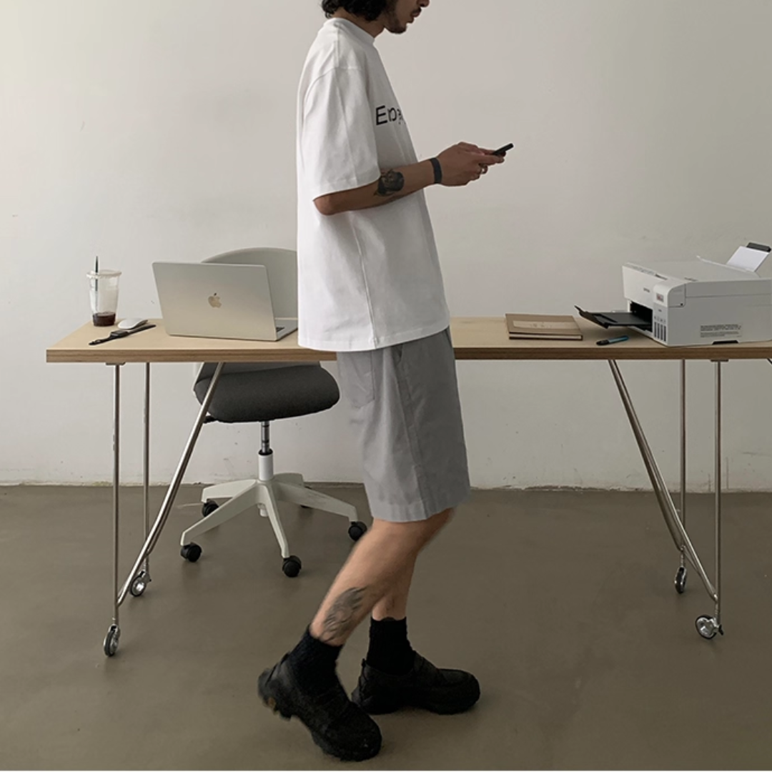 ワイドストレート ハーフパンツ N507