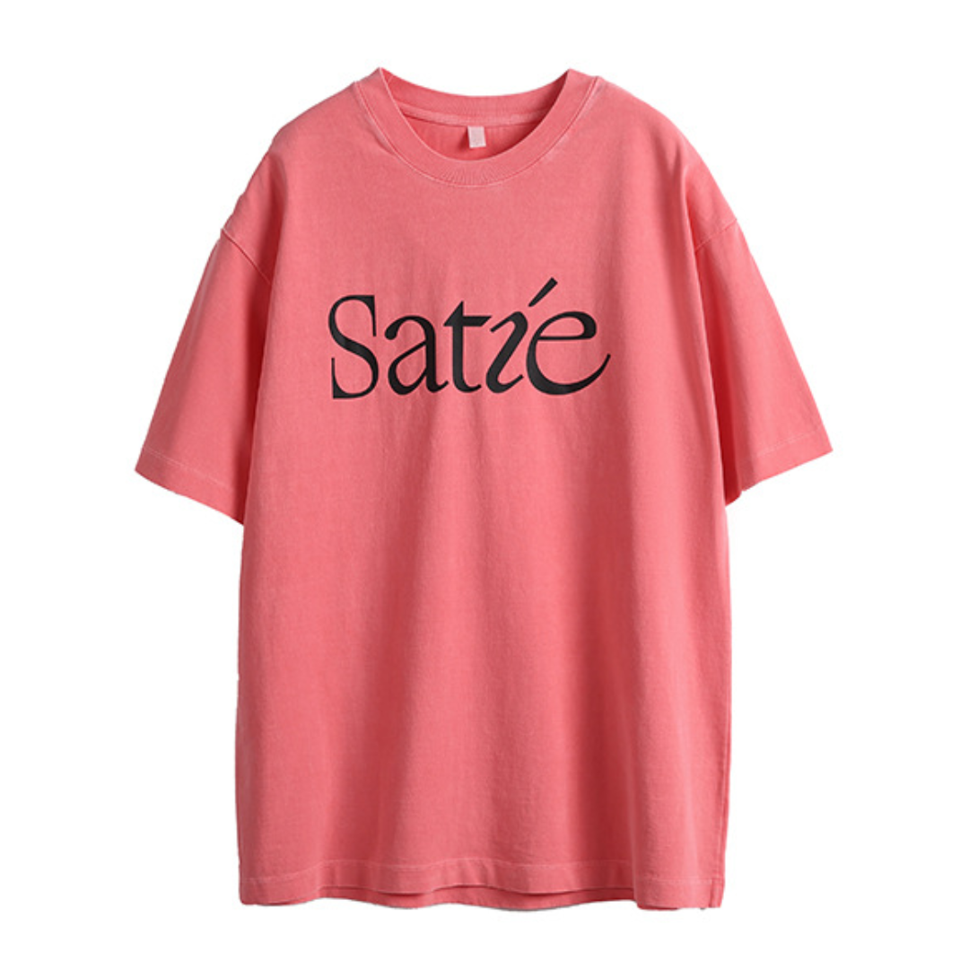 【Satie】プリント 半袖Tシャツ N405