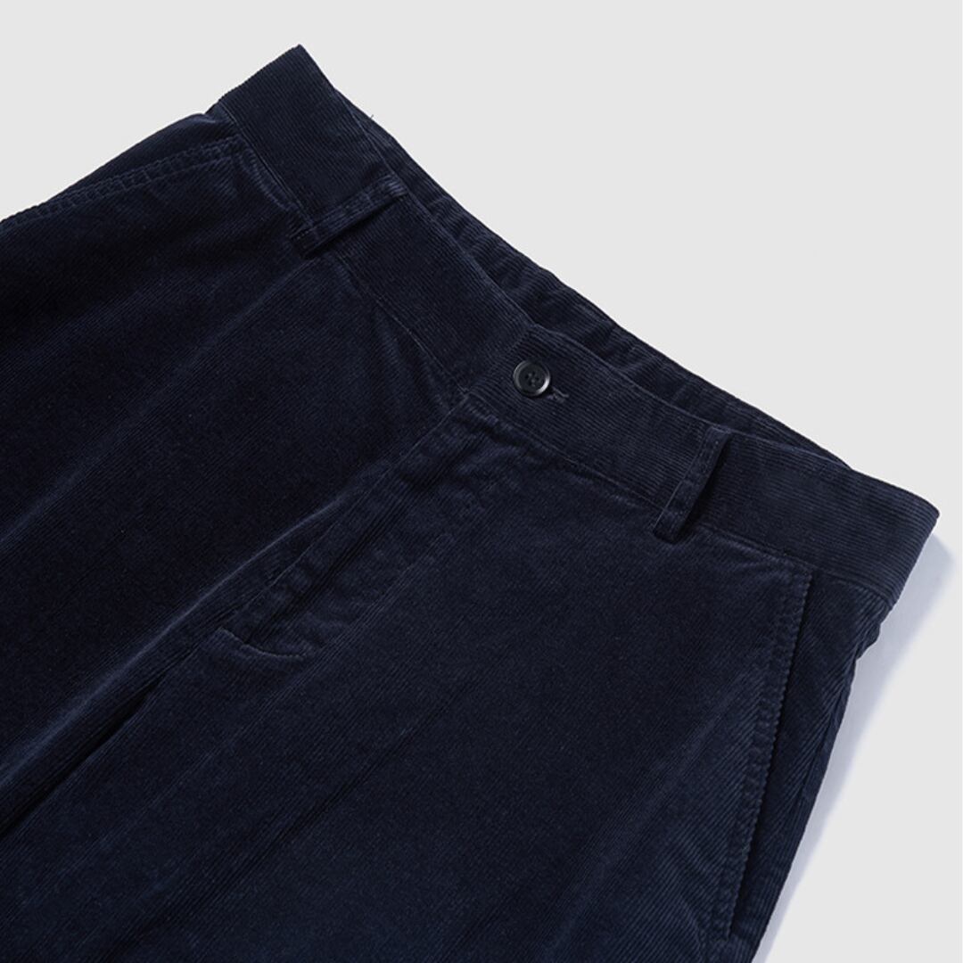 ベロアコール リラックスストレートパンツ B638