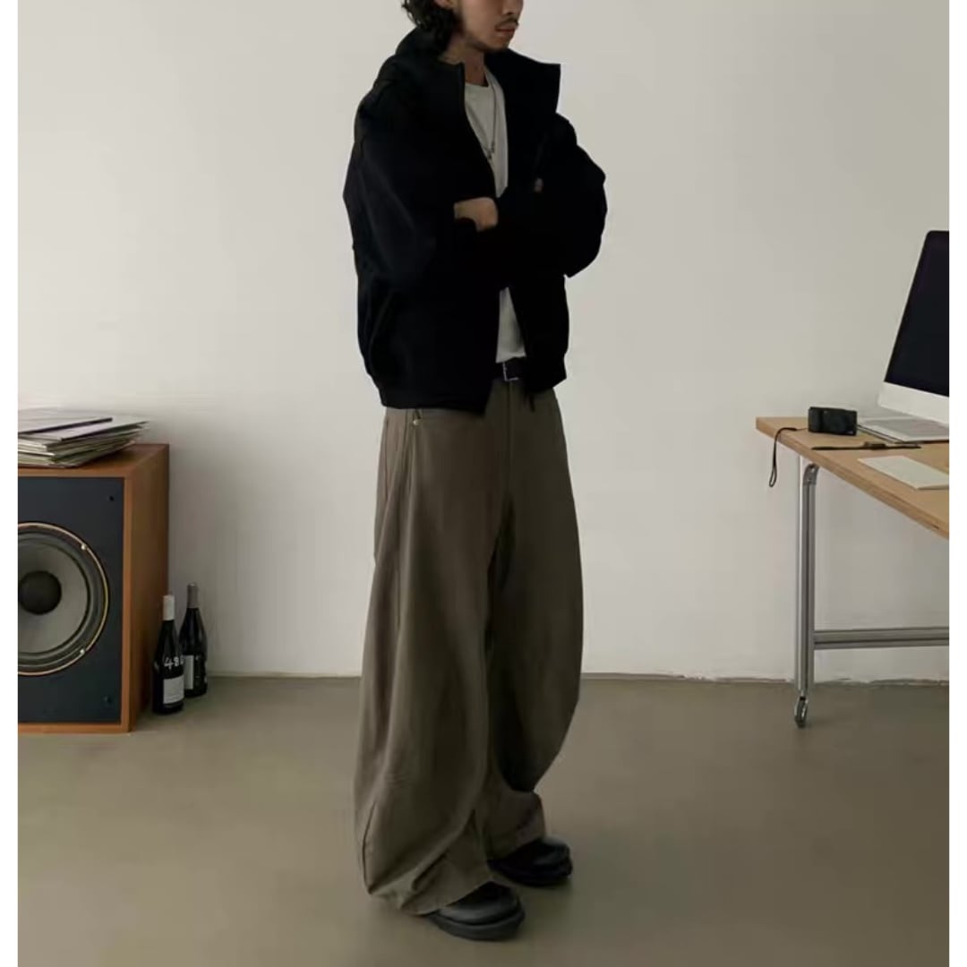 ウォッシュド ツイストワイド パンツ C261