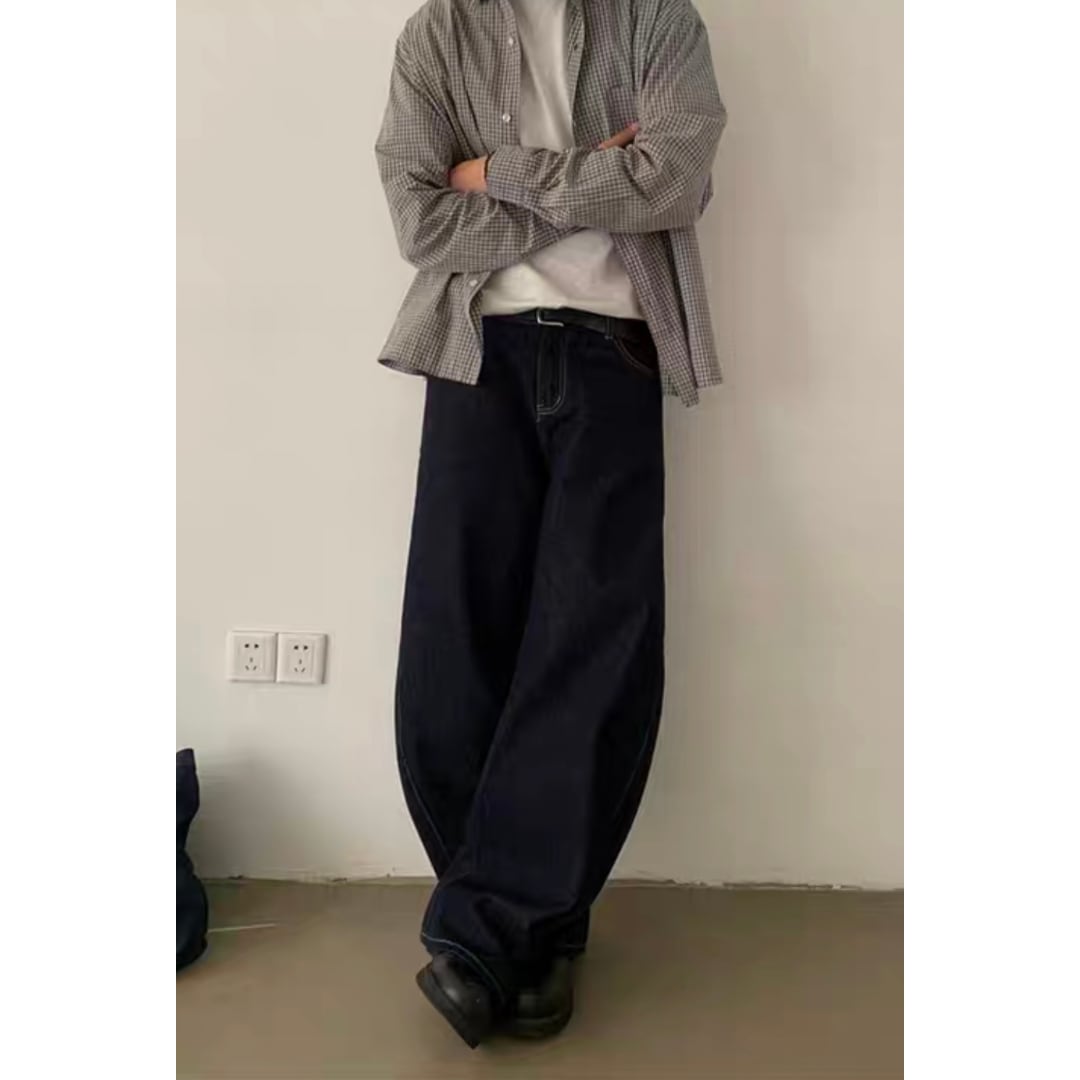 デニム ツイストワイド パンツ C265