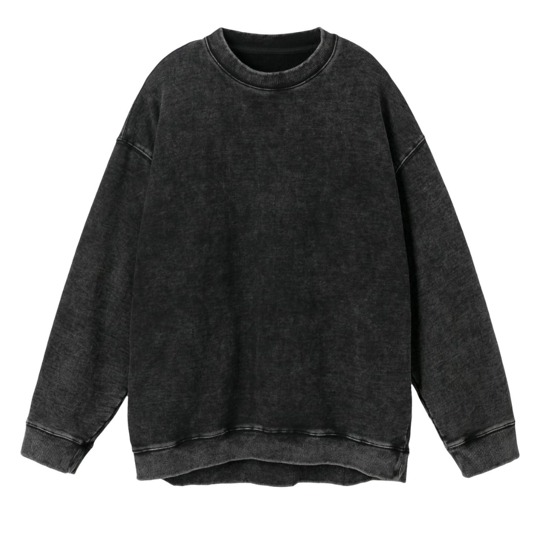 Overdyed crew neck sweatshirt B546