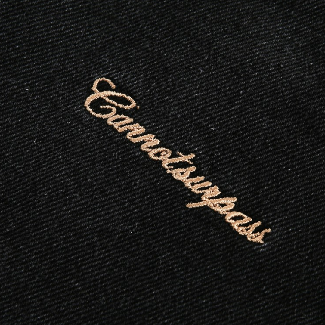 Camouflage color logo embroidered zip-up jacket N111